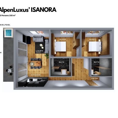 Isanora - Garden & Private Whirlpool By Alpenluxus Appartements Fügen Eksteriør billede